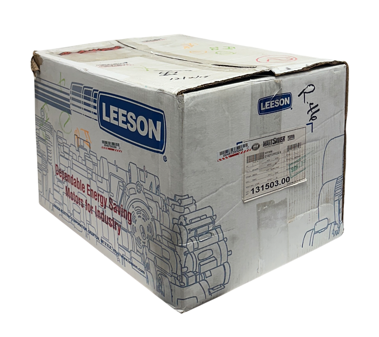 Used LEESON 131503.00 / C182T17FC26 E WATTSAVER ELECTRIC MOTOR INVERTER DUTY 3HP NSMP