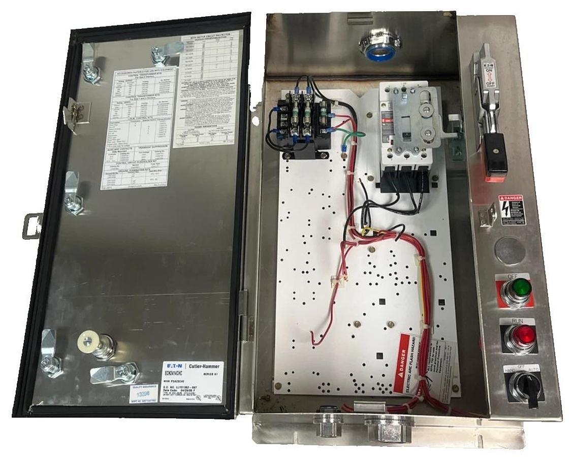 Eaton ECN2414CHC Stainless 4X Enclosure w/ HMCP Breaker & Transformer, P3A23C40