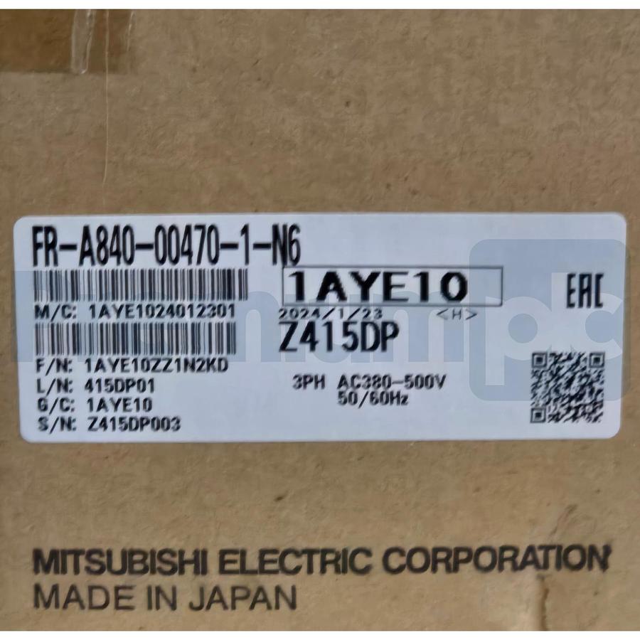 Mitsubishi FR-A840-00470-1-N6 FREQROL FR-A800 VSD/VFD Inverter 3Ph 380V-500V FS