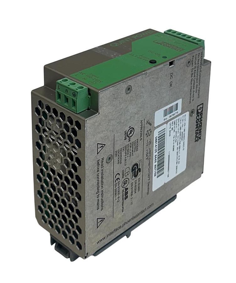 Used PHOENIX CONTACT QUINT-PS-100-240AC/24DC/5 / 2938581 QUINT POWER SUPPLY 24V USNP