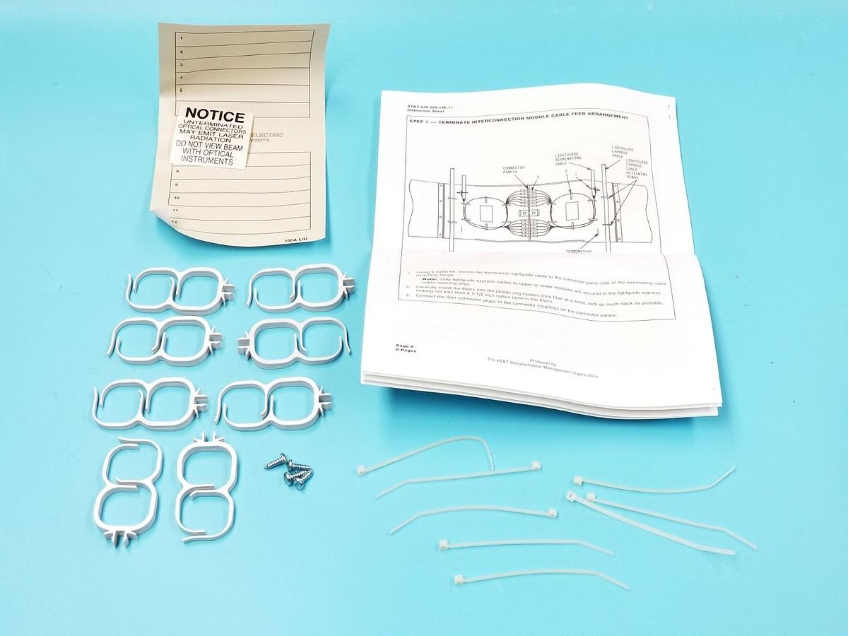 Used NEW AT&T WESTERN ELECTRIC 105289656 ONE D-181706 KIT OF PARTS (INCOMPLETE)