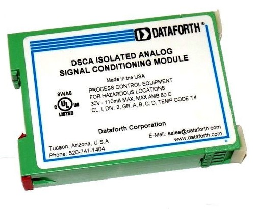 Used DATAFORTH DSCA30-02 ISOLATED ANALOG SIGNAL CONDITIONING MODULE DSCA3002