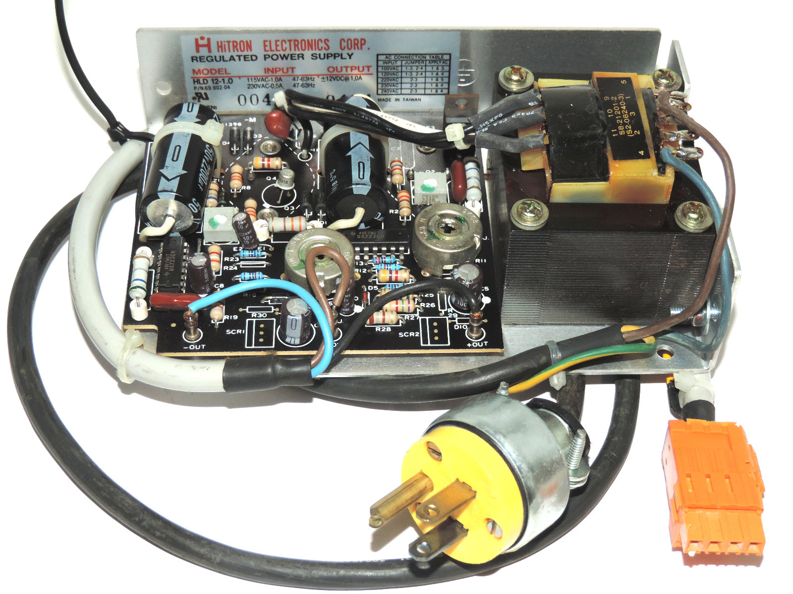 Used HITRON 12-1.0 REGULATED POWER SUPPLY 69-902-04