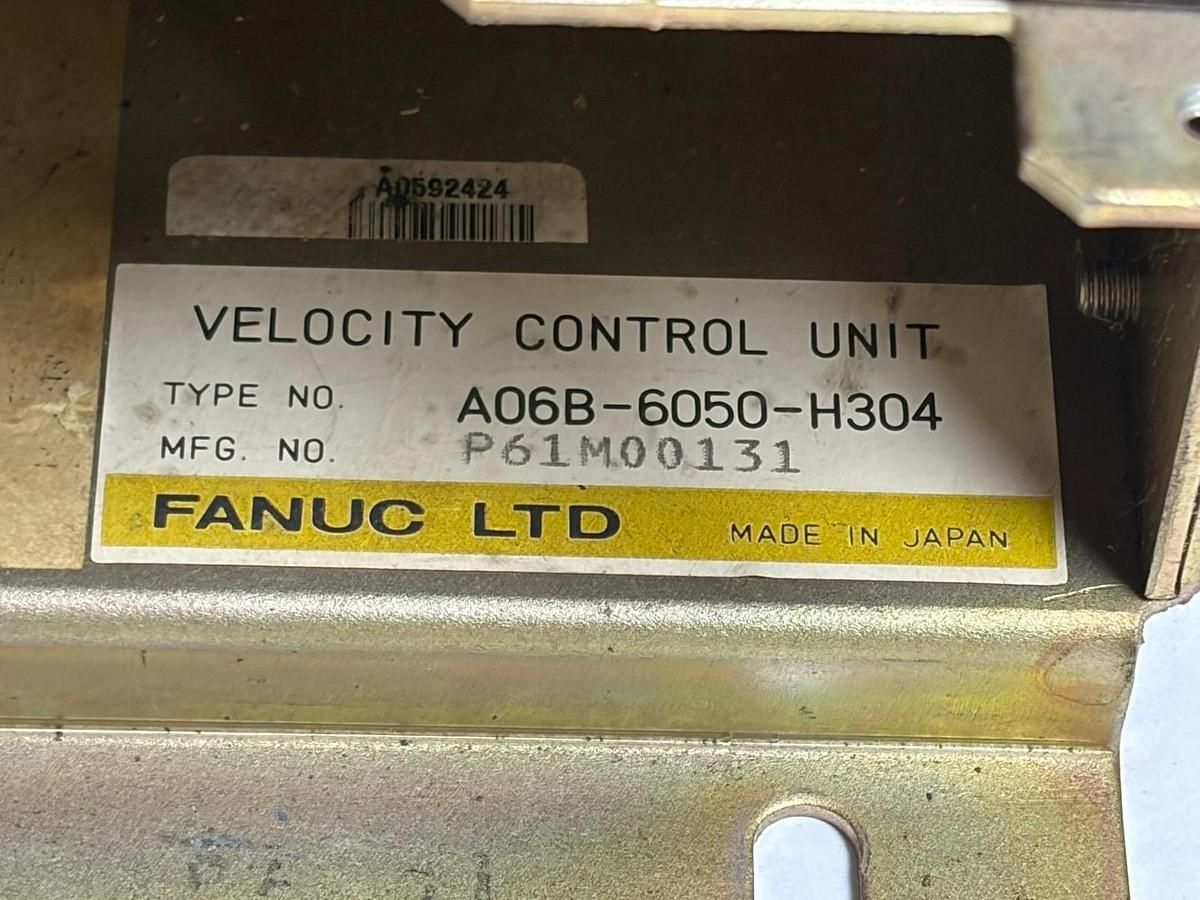 Used Fanuc A06B-6050-H304 Single Axis Servo Drive Chassis Parts Repair Missing Board