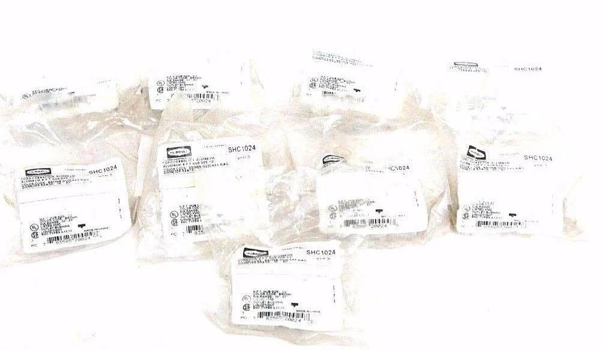 Used LOT OF 9 NEW HUBBELL SHC1024 CORD CONNECTORS, ALUMINUM N.P.T. HUB SIZE: 1/2''