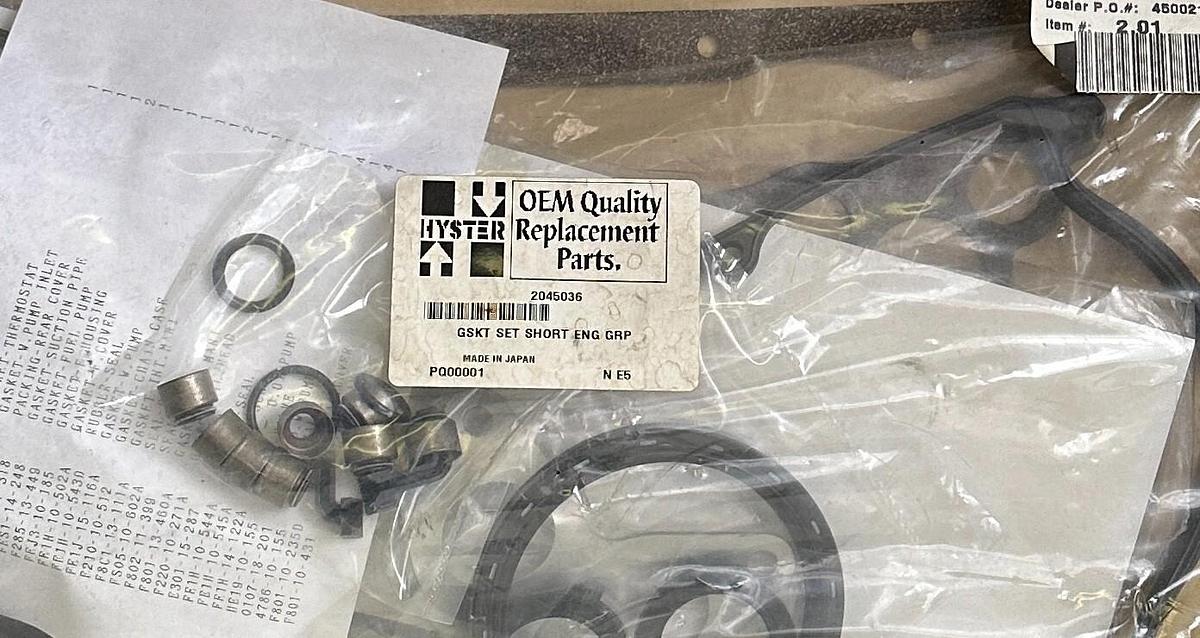NEW HYSTER 2045036 GASKET SET SHORT ENG GRP OEM FOR FORKLIFT ENGINE HY2045036