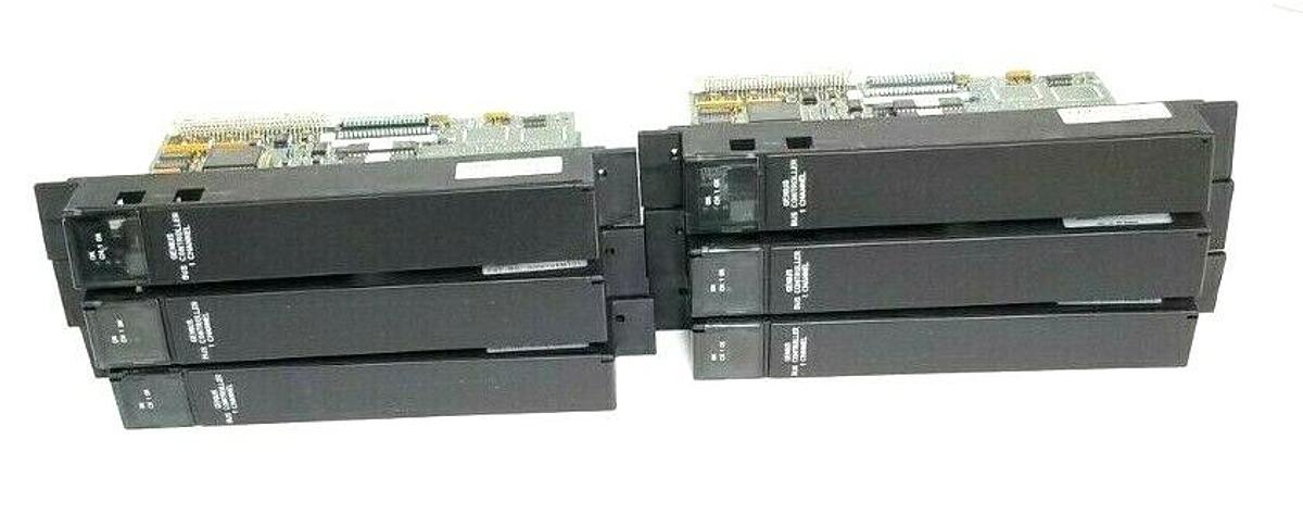 Used LOT OF 6 GE FANUC IC697BEM731L GENIUS BUS MODULES 44A729723-G01, IC697BEM731