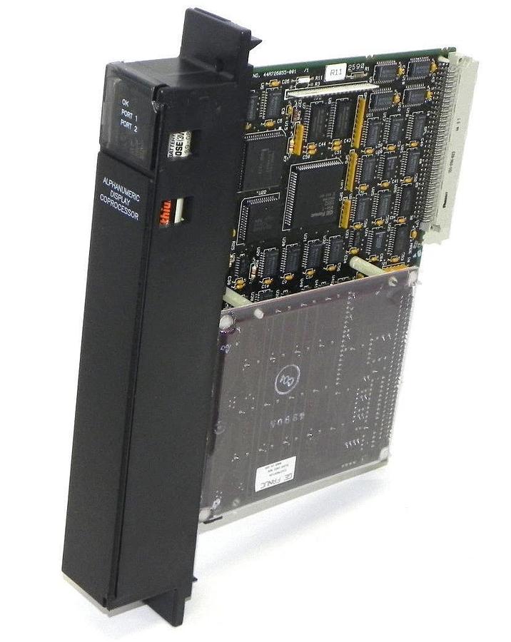 Used GE FANUC IC697ADC701C COPROCESSOR MODULE W/ IC697MEM719A 512KB CMOS MEM