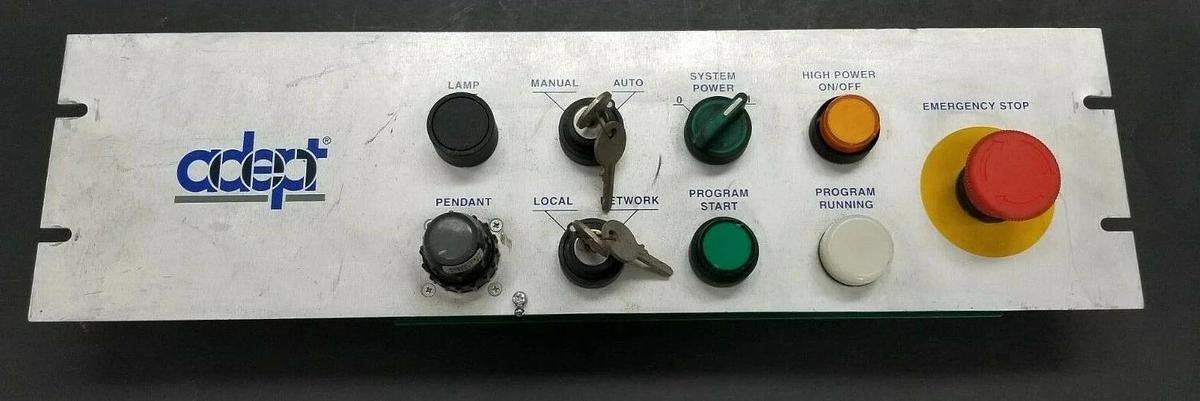 Used ADEPT TECHNOLOGY, INC VFP CATEGORY 1 CONTROL PANEL P/N: 30332-00385