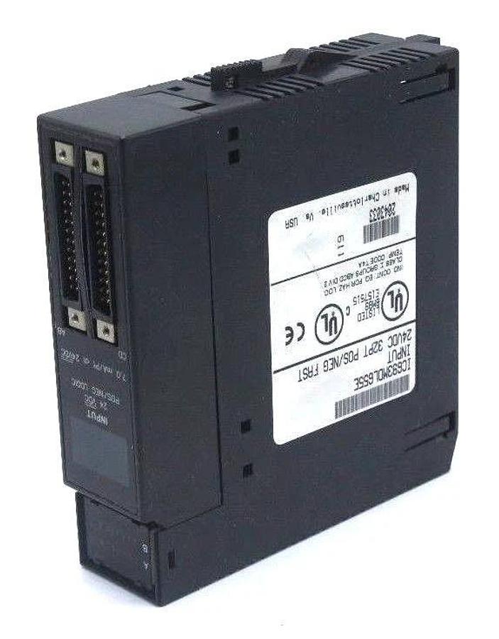 Used GE FANUC IC693MDL655E INPUT MODULE 32PT, 24 VDC POS/NEG FAST MISSING CLEAR COVER