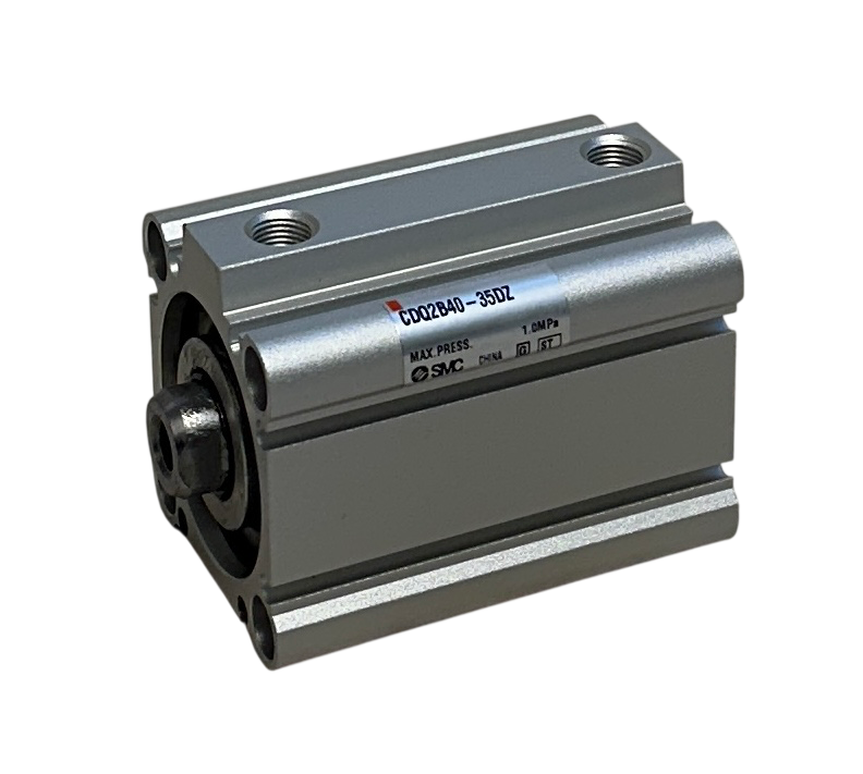 Used SMC CDQ2B40-35DZ / CDQ2B4035DZ Compact Pneumatic Cylinder / Double-Acting NSNP