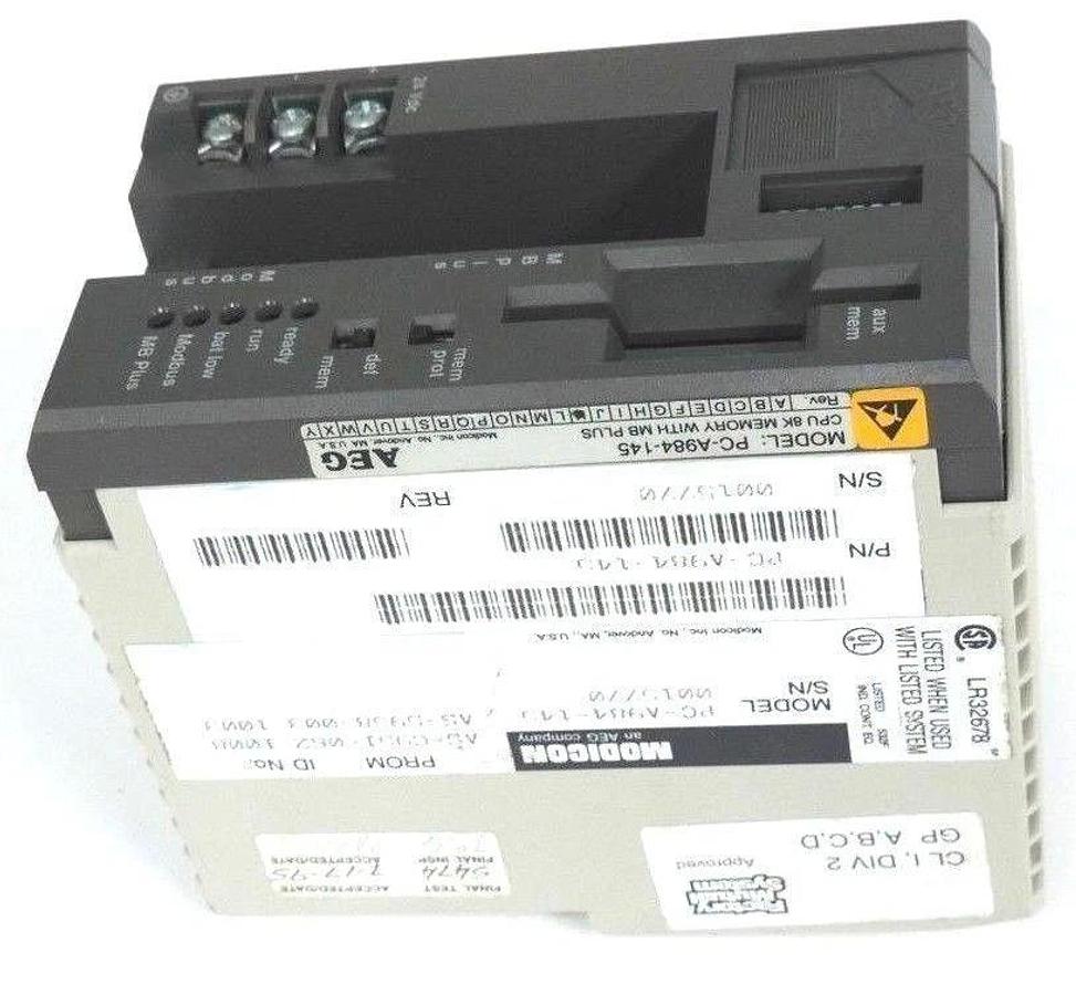 Used MODICON PC-A984-145 CPU 8K MEMORY WITH MB PLUS PCA984142