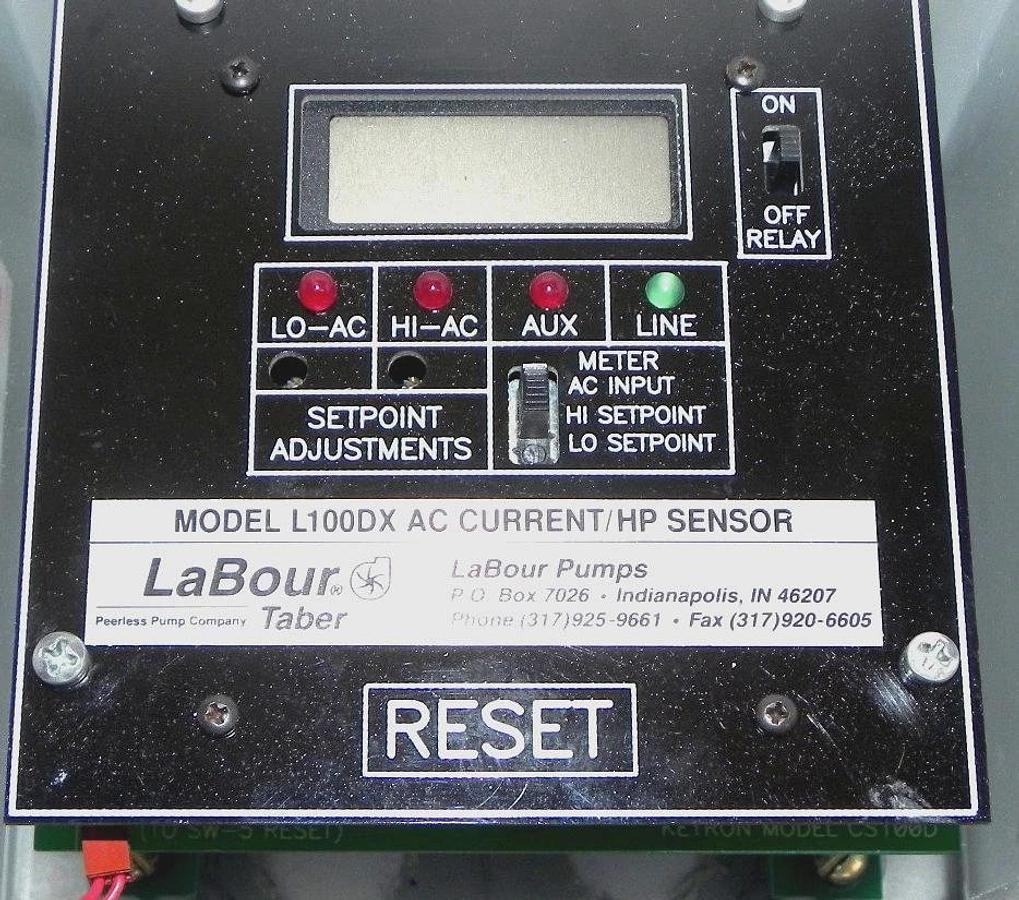 Used LABOUR TABOR L100DX AC CURRENT/HP SENSOR