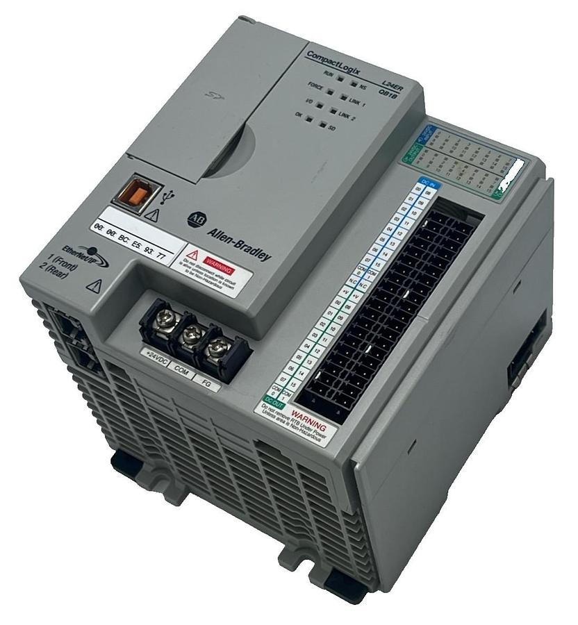 Used Allen-Bradley 1769-L24ER-QB1B CompactLogix 5370 L2 Controller Ser A 750KB