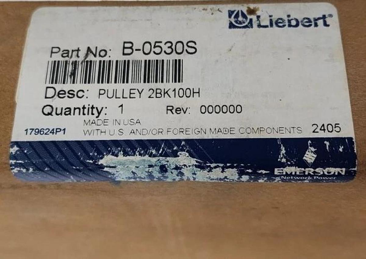 Used NIB EMERSON LIEBERT B-0530S GROOVE SHEEVE B0530S