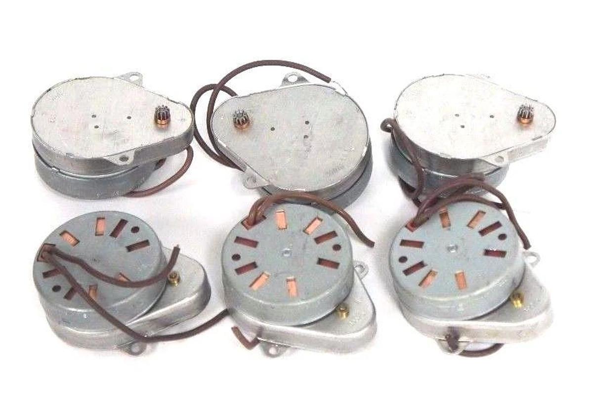 Used LOT OF 6 EAGLE SIGNAL PMM-2 MOTORS 240V, 20RPM, 50/60HZ, PMM2