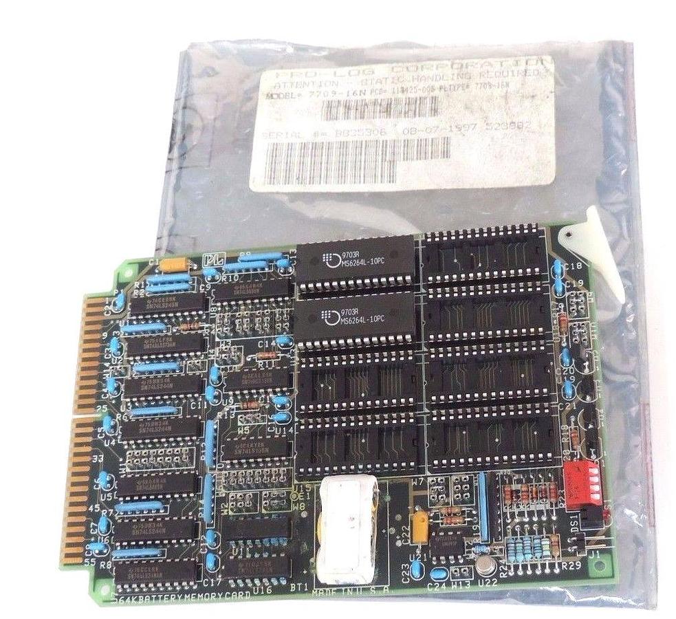 Used NEW PRO-LOG/PROLOG 7709-16N MEMORY CARD 770916N, REV. 005