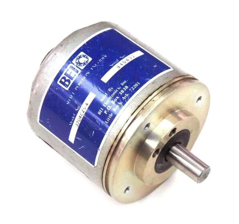 Used BEI 3704CZS-4 SHAFT POSITION ENCODER 3704CZS4