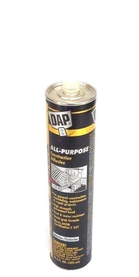 Used BOX OF 8 NEW DAP BEATS THE NAIL CONSTRUCTION ADHESIVE 25082 10.3 FL OZ 25098