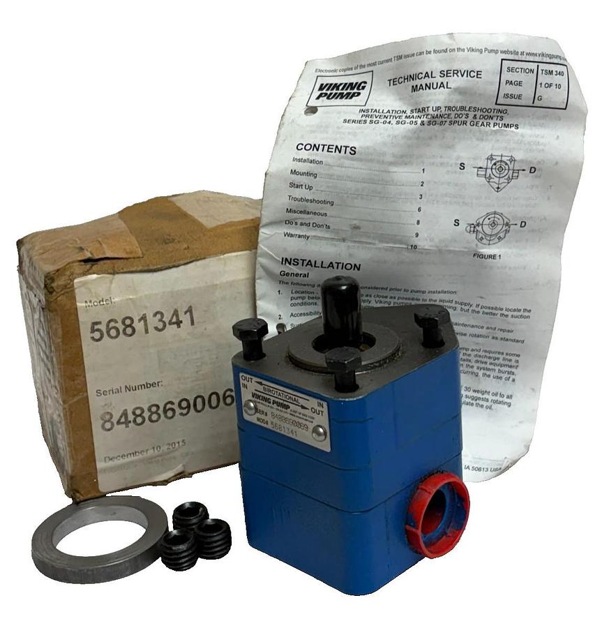 Viking Pump 5681341 SG-04 Spur Gear Pump Birotational New