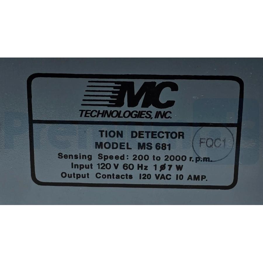 AVG MC Autotech Controls SMC-MS681-010 | MS-681 Motion Detector 200-2000RPM NSNP