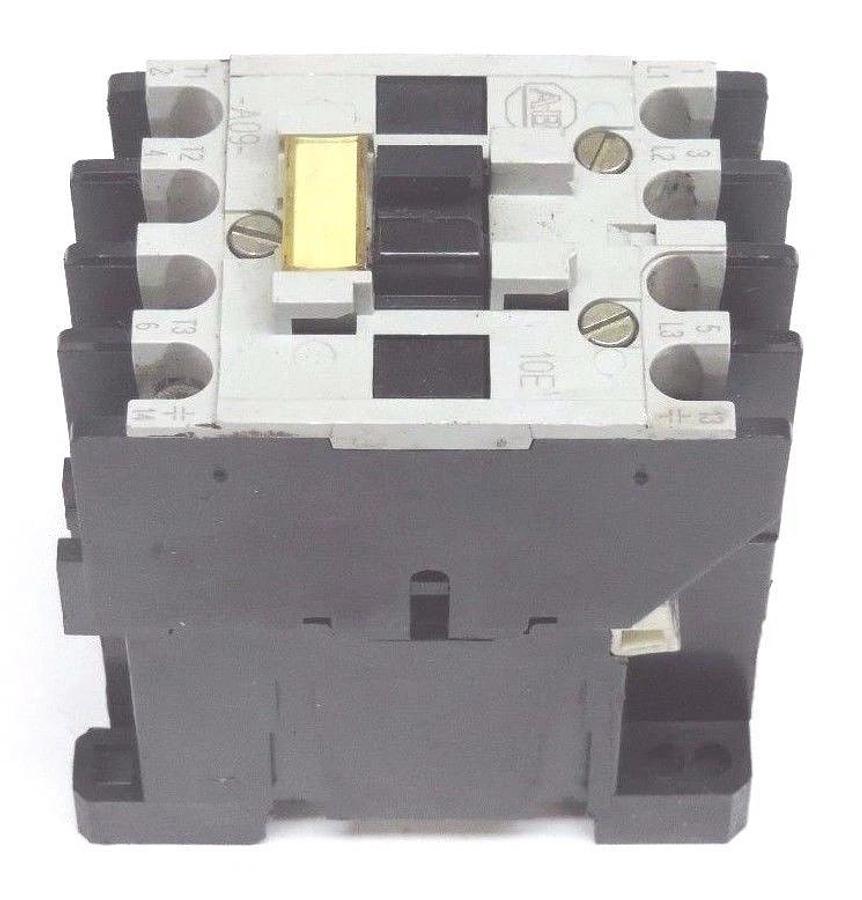Used ALLEN BRADLEY 100-A09NKF3 CONTACTOR 100-110V 9A 50/60HZ NON REVERSING SER. B