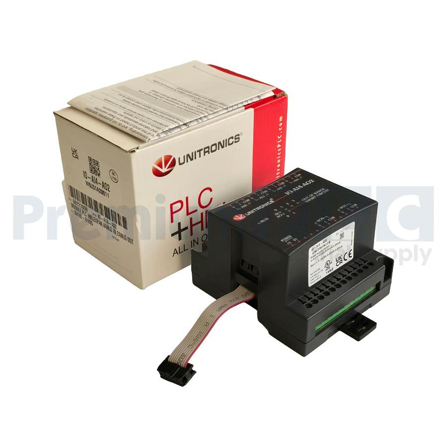 Used NEW UNITRONICS IO-AI4-AO2 / IOAI4AO2 VISION I/O EXPANSION MODULE 24VDC NSMP