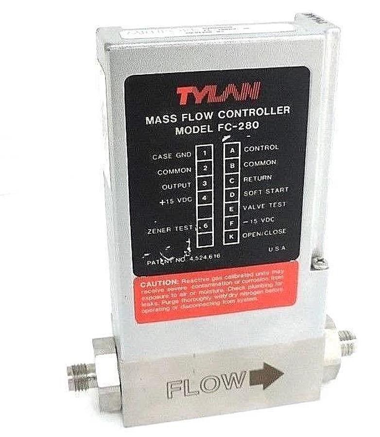 Used TYLAN FC-280AV-4S MASS FLOW CONTROLLER MODEL FC-280