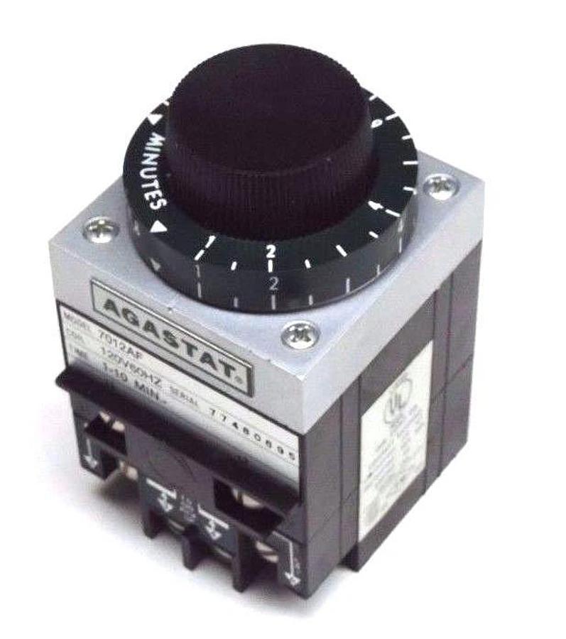 NEW AGASTAT 7012AF TIMING RELAY 1-10 MIN. 120V 60HZ COIL 7012-AF