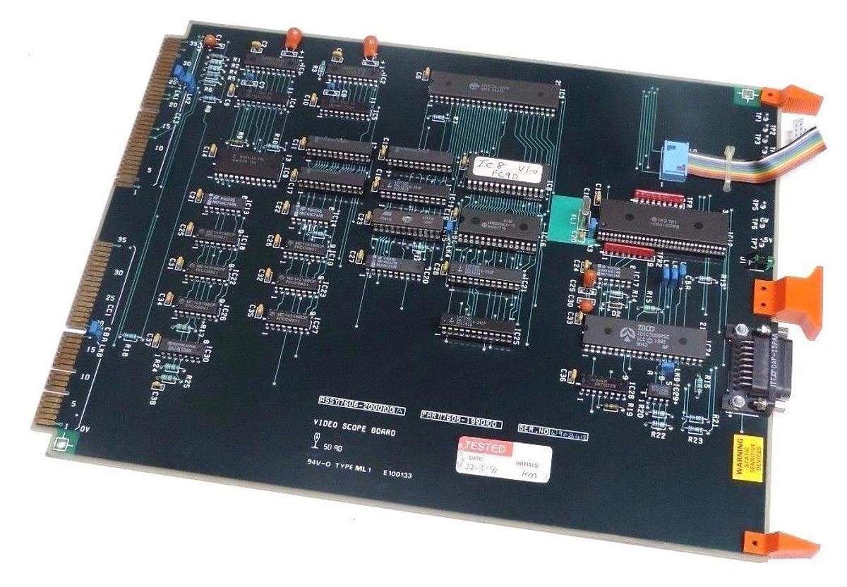 Used CROSFIELD ELECTRONICS 7606-1990 VIDEO SCOPE BOARD ASSY 76062000-00-A