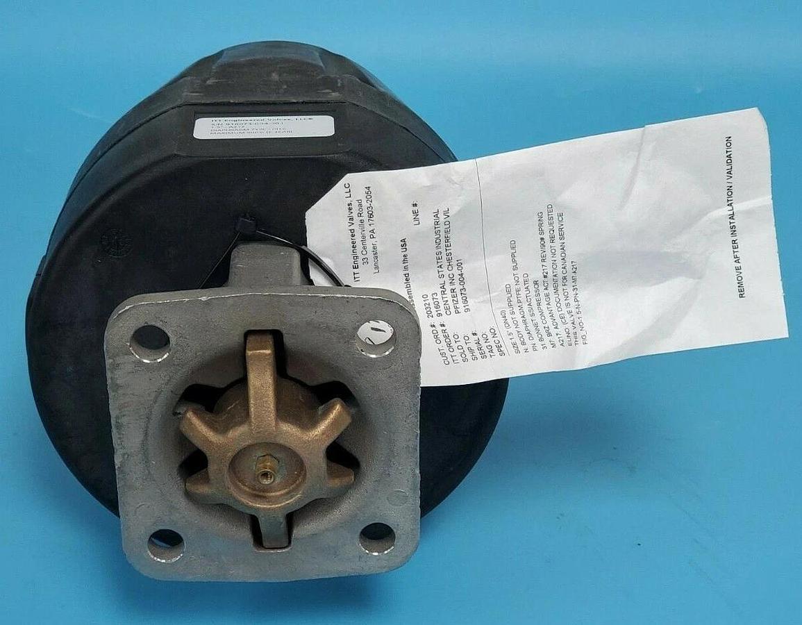 Used NIB ITT ENGINEERING 1.5-N-PN-31-M7-A217 ACTUATOR 1.5'' IN. BRZ 90# SPRING