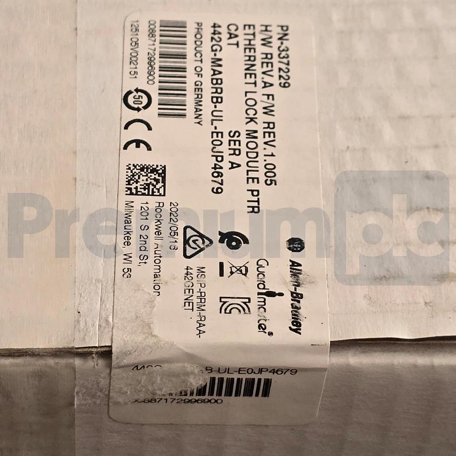 Sealed Allen Bradley 442G-MABRB-UL-E0JP4679 /A Guardmaster Ethernet Lock Module