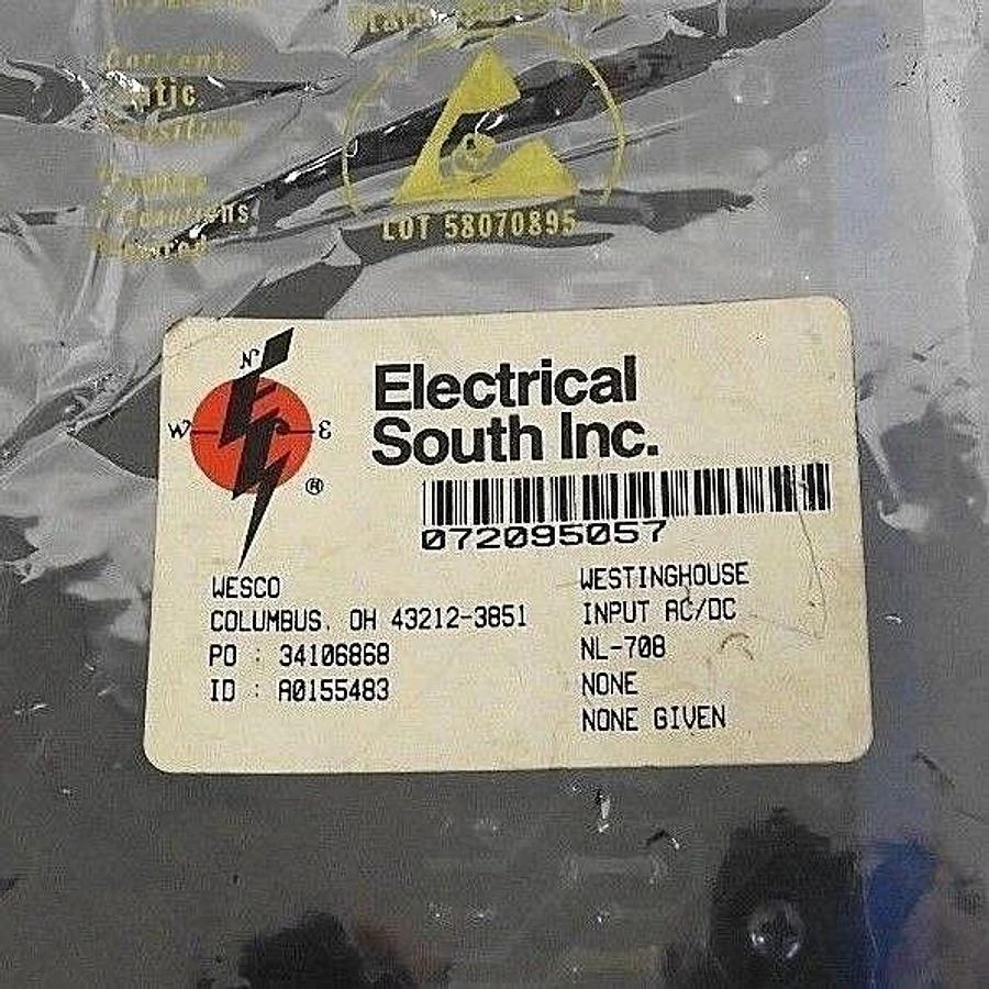 Refurbished REPAIRED WESTINGHOUSE NL-708 INPUT MODULE 24VAC/DC NUMALOGIC NL708