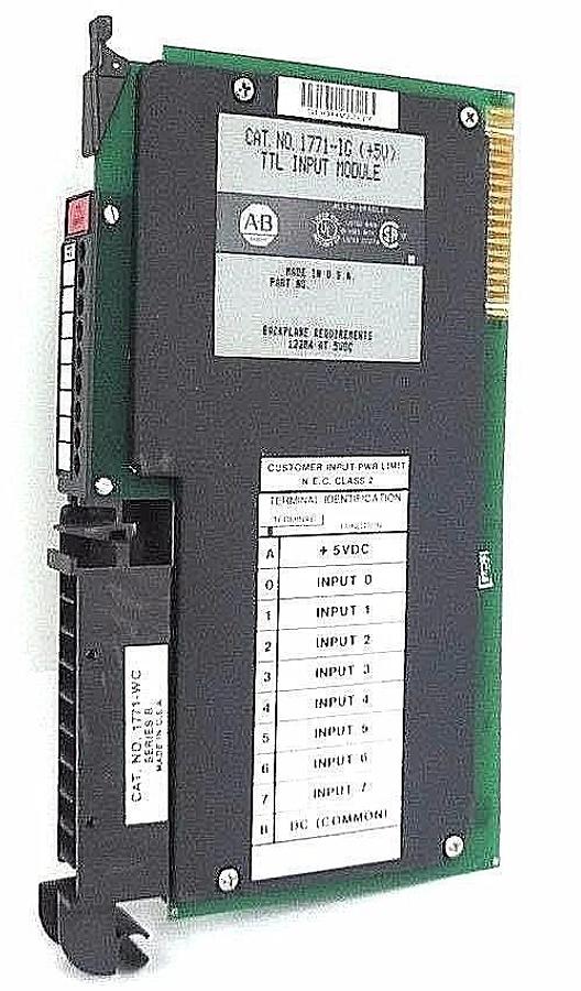 Used ALLEN BRADLEY 1771-IG (+5V) TTL INPUT MODULE 1771IG W/ 1771-WC SER. B WIRING ARM