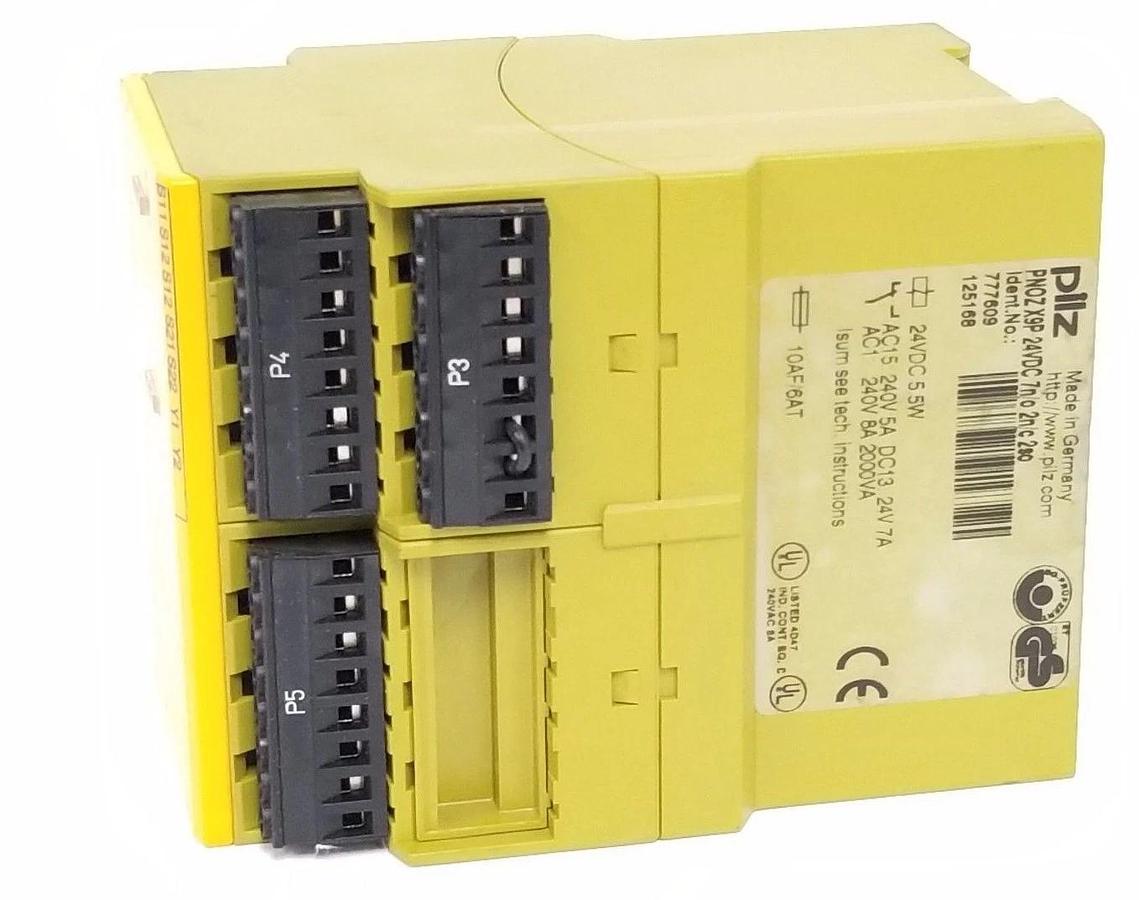 Used PILZ PNOZ-X9P-24VDC-7N/O-2N/C-2SO SAFETY RELAY PNOZ-X9P, 24VDC, 5.5W