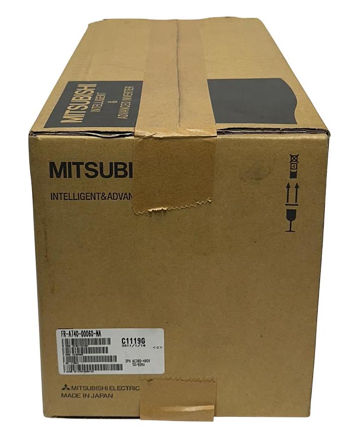 Used MITSUBISHI FR-A740-00060-NA FREQROL FR-A700 INVERTER VFD 3PH/380-480VAC NSFS