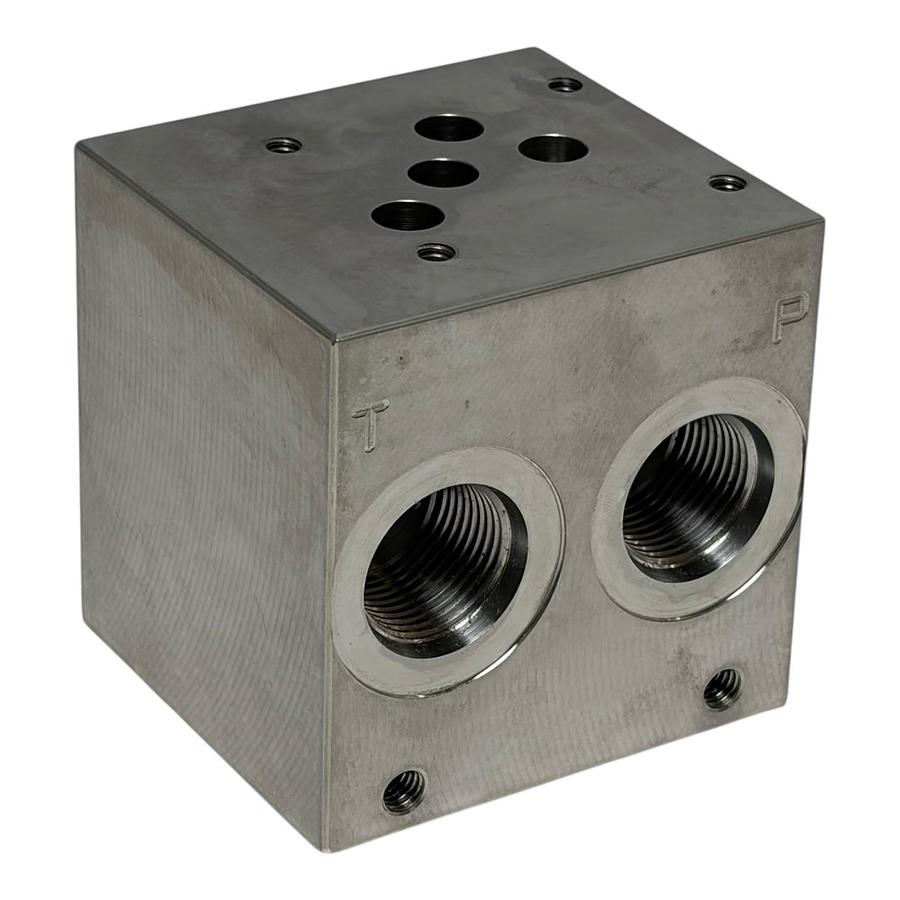 Used Daman SD05P013S 17-4 H1150 Stainless Hydraulic Manifold Block D05 New Surplus