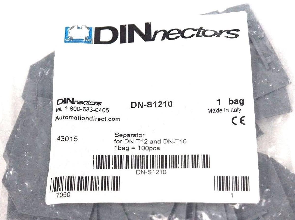 Used NIB DINNECTORS DN-S1210 SEPARATOR FOR DN-T12 AND DNT10 - LOT OF 27