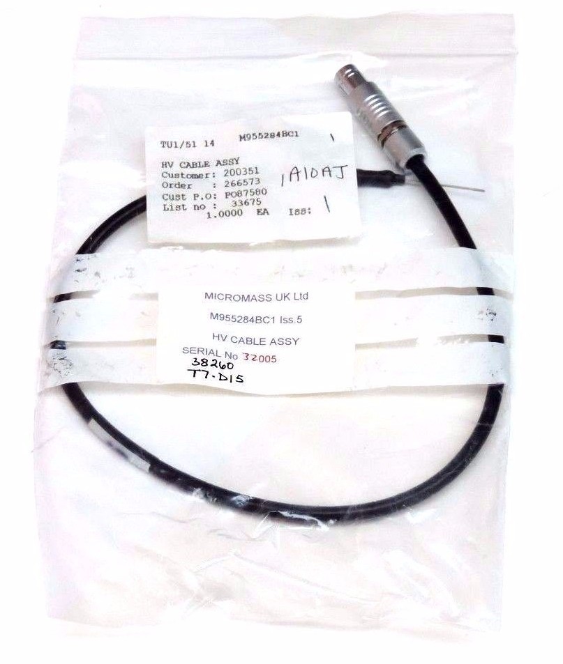 NEW MICROMASS M955284BC1 HV CABLE ASSY