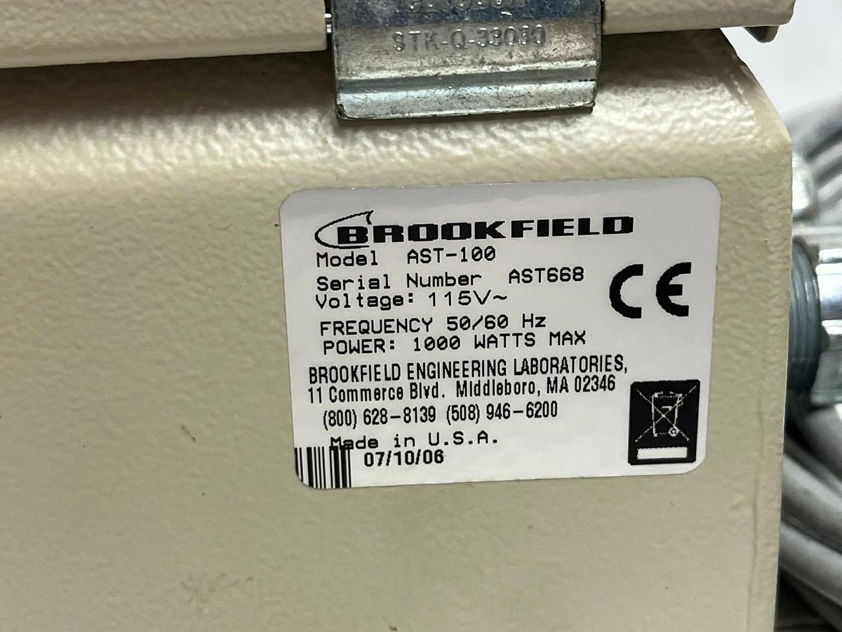 Used Brookfield AST-100 Viscosity Controller In-Line Process Monitor 115V