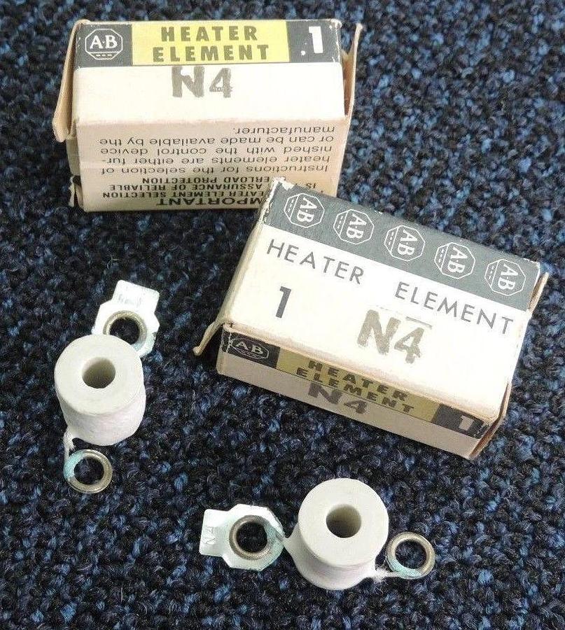 Used LOT OF 2 NIB ALLEN BRADLEY N4 HEATER ELEMENTS