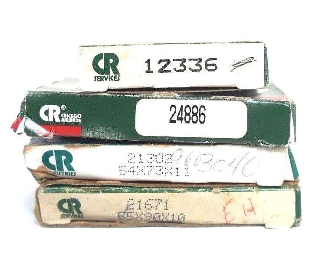 LOT OF 4 NEW CHICAGO RAWHIDE OIL SEALS 12336 , 24886 , 21303 , 21671