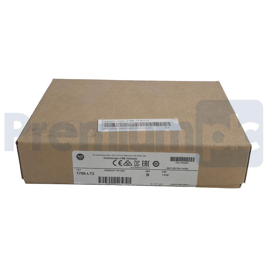 Used Allen Bradley 1756-L72 /B ControlLogix Logix5572 4MB Controller 1756L72 NSMP