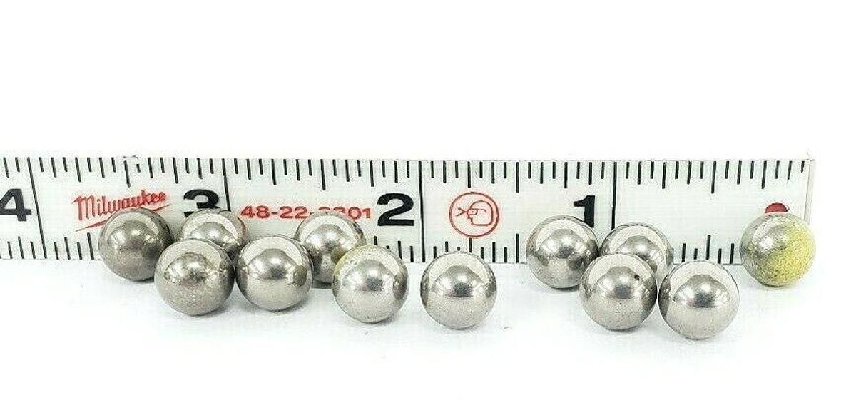 Used LOT OF 12 YARWAY 933950 CHECK VALVE BALLS