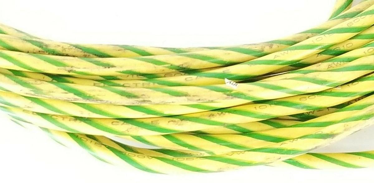 Used OKI ELECTRIC CABLE, AWM 1015, 600V, 105 DEG. C, VW-1 ,AWG10, 55-9, NTM 12-10