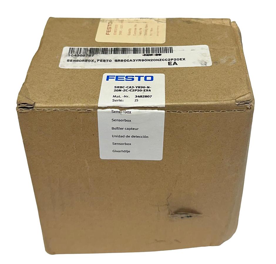Used NEW FESTO SRBC-CA3-YR90-N-20N-ZC-C2P20-EX4 / 3482807 SENSOR BOX 8.2VDC 3mA NSMP