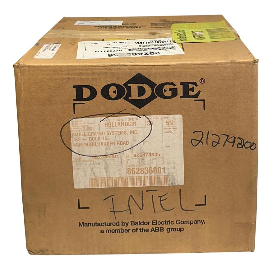 DODGE 202A05R56 TIGEAR-2 REDUCER W/ EXT OUTPUT SHAFT 5:1 RATIO 1.11HP MAX NSFS