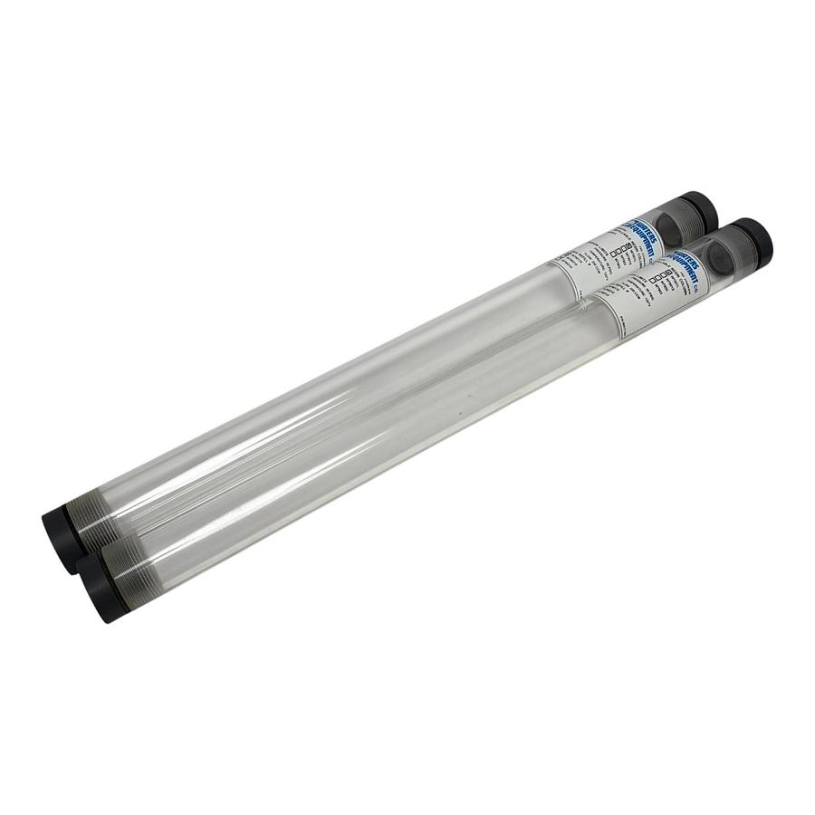 Used Lot of 2 Waters Equipment W7901L Refillable Resin Ion Exchange Columns