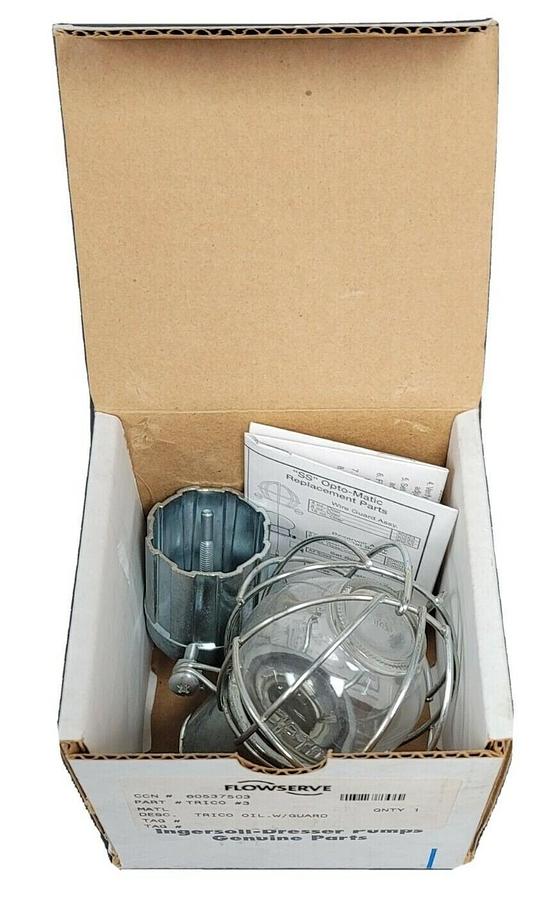 Used NEW FLOWSERVE TRICO #3 OIL BOWL W/ GUARD 60537503