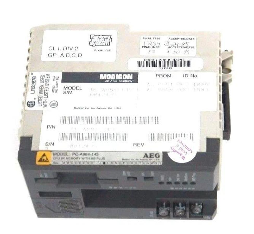 Used MODICON PC-A984-145 CPU 8K MEMORY MODULE AS-C951-062, AS-S958-003, REV K